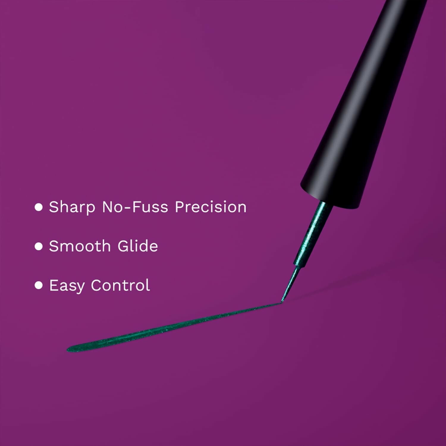 Pilgrim Metallic Eyeliner Green Envy, Long Lasting & Smudge Proof Enriched With Argan Oil - Grab2buy