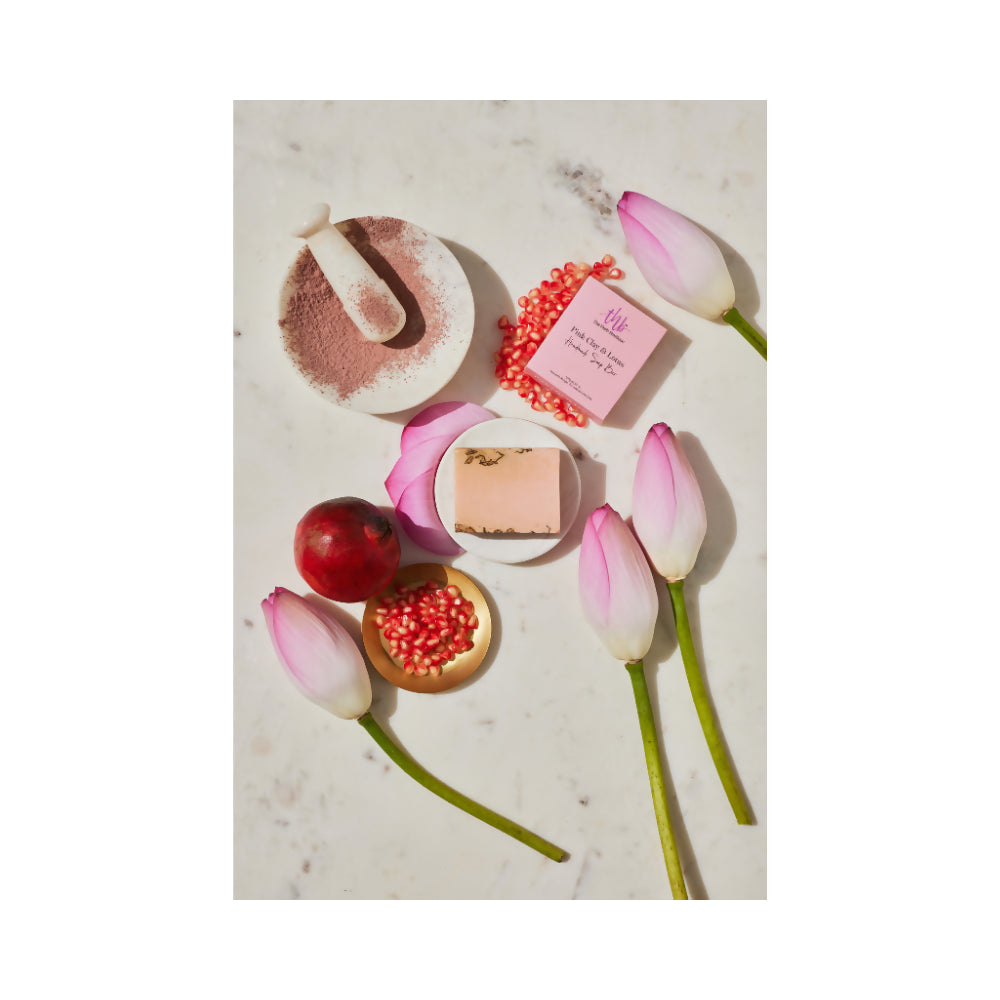 The Herb Boutique Pink Clay and Lotus Sugar Soap Bar - Grab2buy