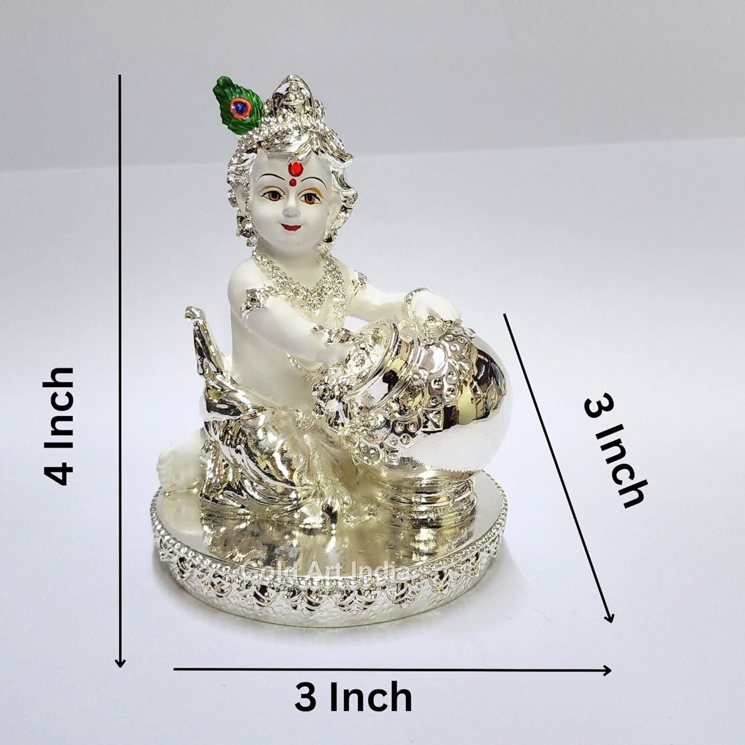 Gold Art India Makhan Krishna Idol - Grab2buy