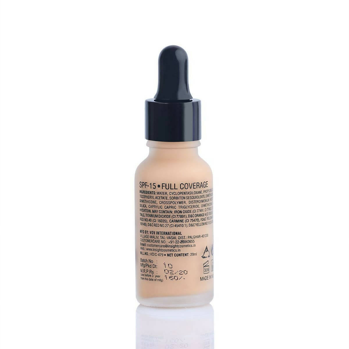 Insight Cosmetics Ultra-Thin Second Skin Long Wear Liquid Foundation - Rose Belge - Grab2buy