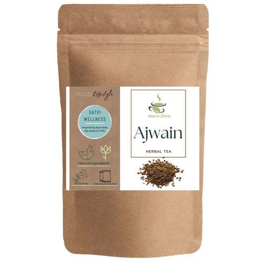 Satvi Wellness Ajwain Tea | Carom Seed Tea Bags | Herbal Tea