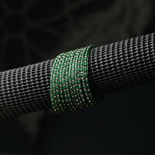 Afast Elegant Bridal & Wedding Party Fashion Bangle/Kada Set, Green, Glass, Pack Of 12 Model No- A2 | Grab2Buy