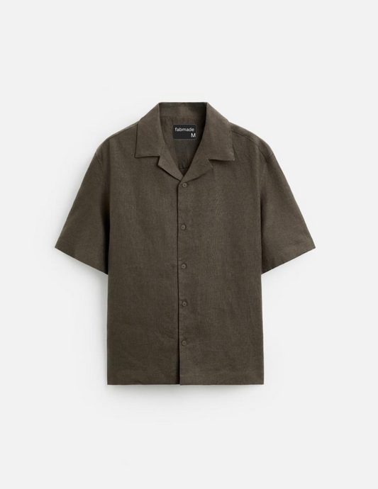 Fabmade Men’S Brown Cotton Shirt
