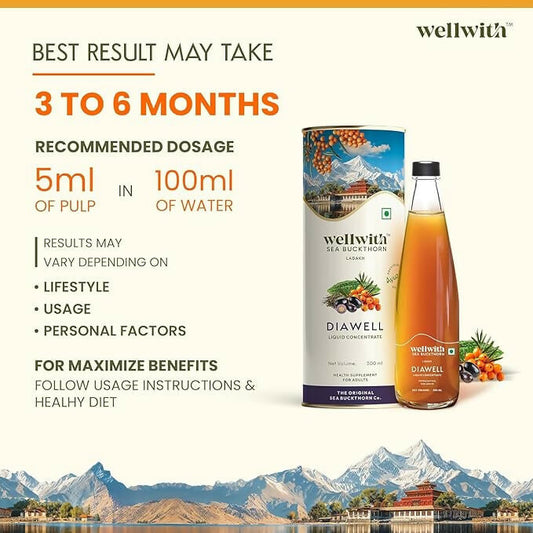 Wellwith DiaboWin (Diawell) Karela & Jamun Juice with Seabuckthorn Grab2Buy Wellwith Grab2Buy