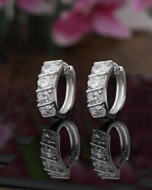 Gold-Polished Green Stone Teardrop Stud Earring For Women - Wahe Jewels Noz2Toz