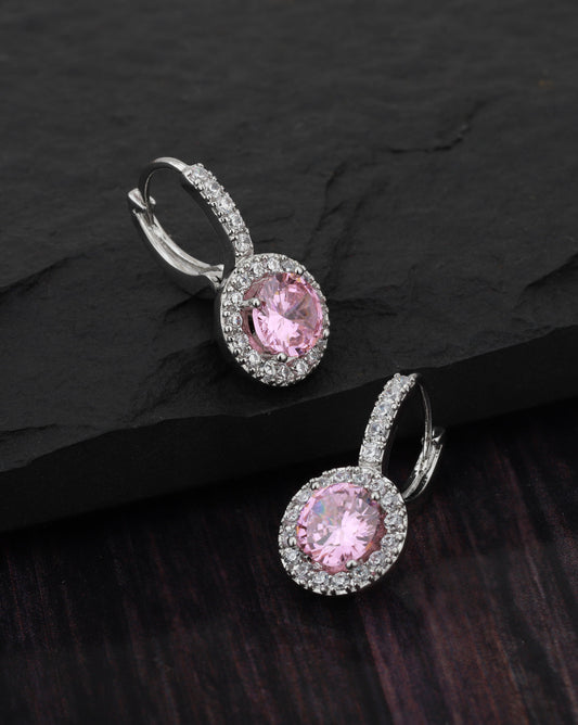 Premium Cz With Rhodium Plated Contemporary Stud Earring - Wahe Jewels | Grab2Buy