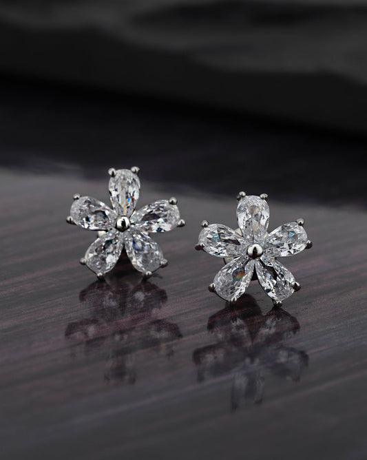 Set Of 3 Gold-Polished Cz Stud Earring For Women - Wahe Jewels | Grab2Buy