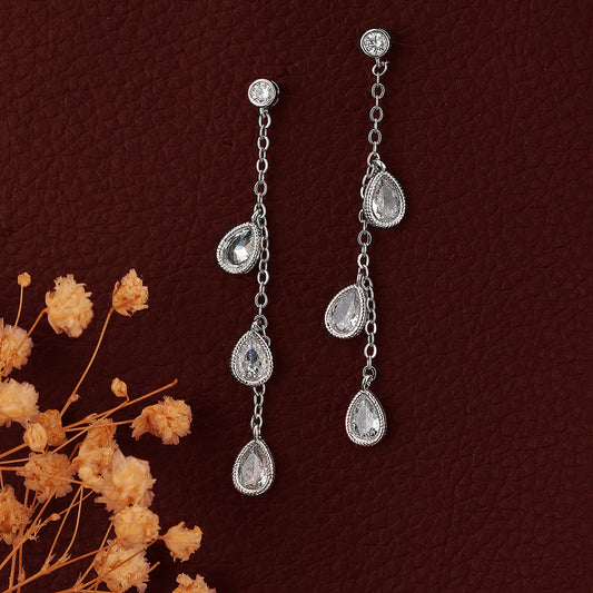 Gold-Polished With Cz Petite Hoop Earring For Women - Wahe Jewels | Grab2Buy
