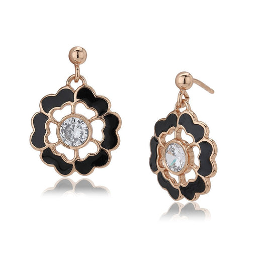 925 Sterling Silver Gold-Polished Cz With Star Stud Earring For Women - Wahe Jewels