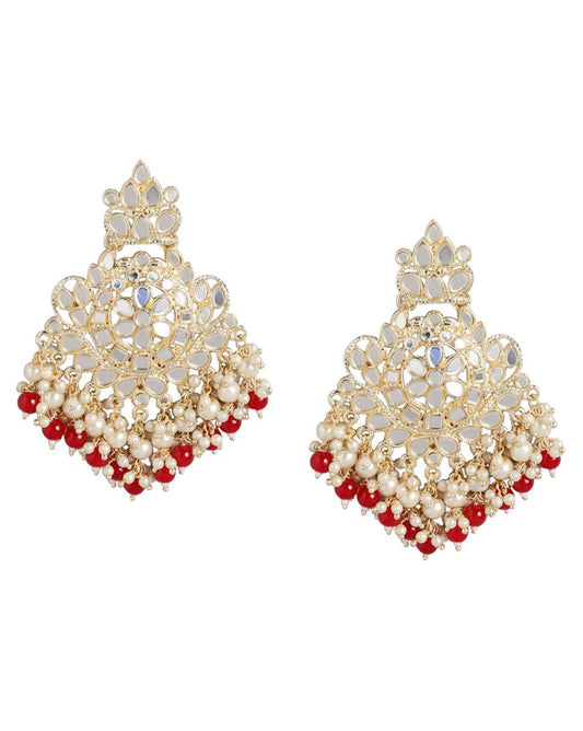 925 Sterling Silver Rose Gold-Polished With Cz Floral Stud Earring For Women - Wahe Jewels | Grab2Buy
