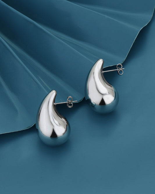 Rhodium Plated Cz Leaf Drop Earring For Women - Wahe Jewels | Grab2Buy