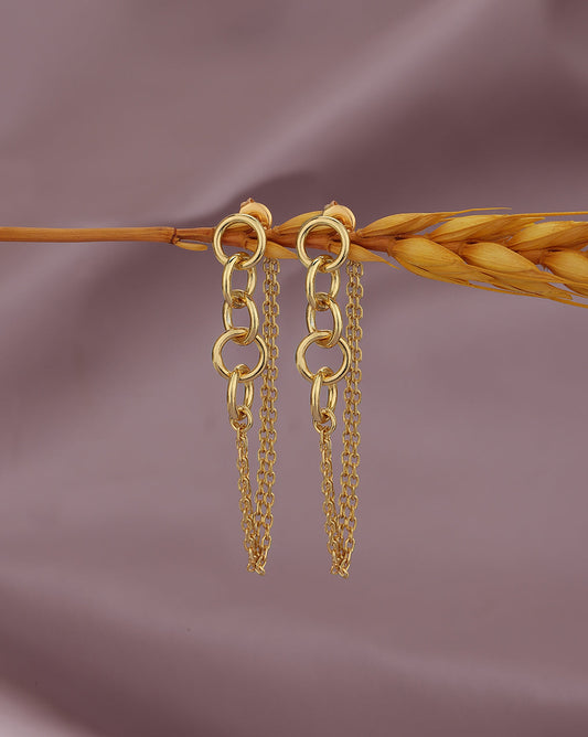 Rose Gold-Polished Cz Contemporary Ear Cuff Earring For Women - Wahe Jewels | Grab2Buy