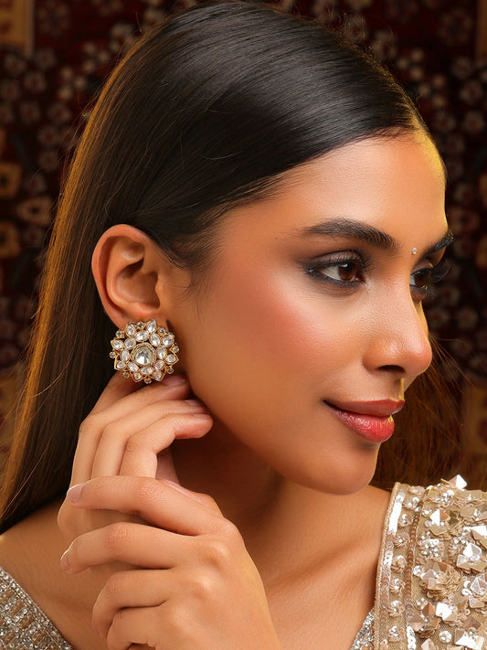 Ruby Raang Floral Aura Studs