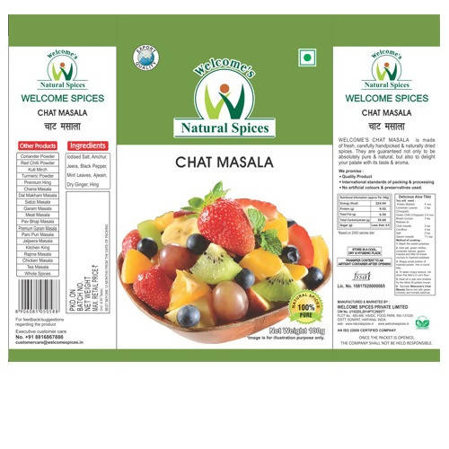 Welcome’s Natural Spices Chat Masala - Grab2buy