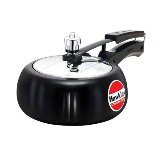 Hawkins Contura Hard Anodised Aluminium Pressure Cooker 2 Litre - Black Grab2Buy Hawkins Grab2Buy