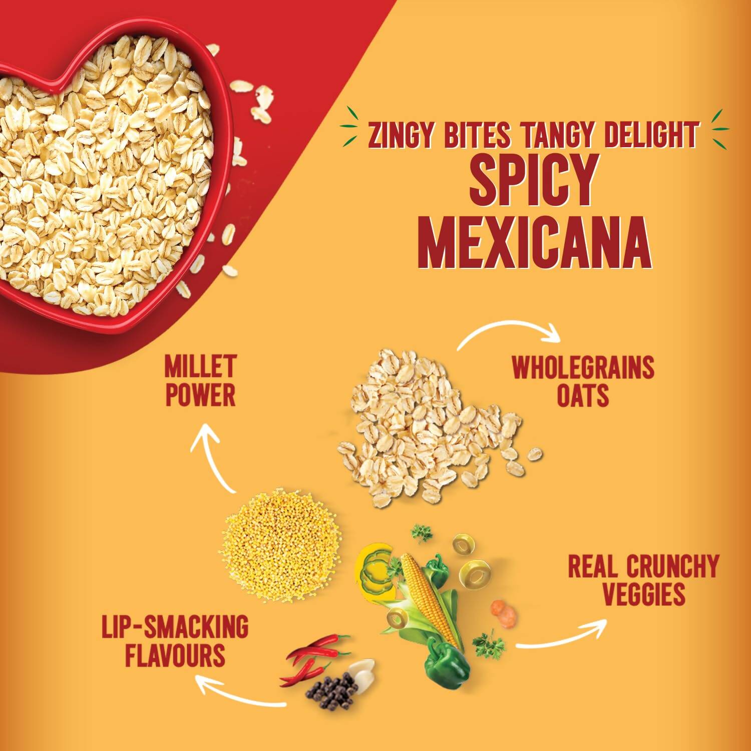 Saffola Spicy Mexican Masala Oats - Grab2buy