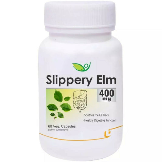 Biotrex Slippery Elm 400mg Veg Capsules - Grab2buy