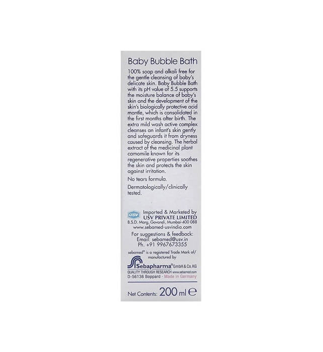 Sebamed Baby Bubble Bath benefits