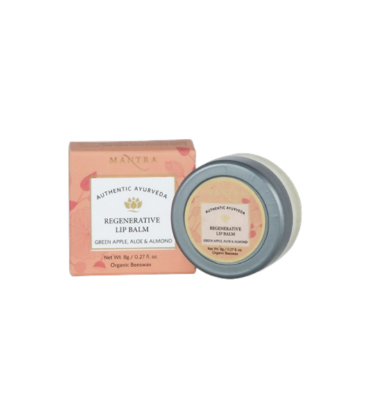 Mantra Herbal Regenerative Lip Balm Green Apple, Aloe & Almond