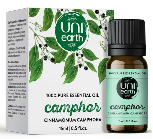 Uniearth Pure & Undiluted Camphor Essential Oil for Skin & Hair Care Grab2Buy Uniearth Grab2Buy
