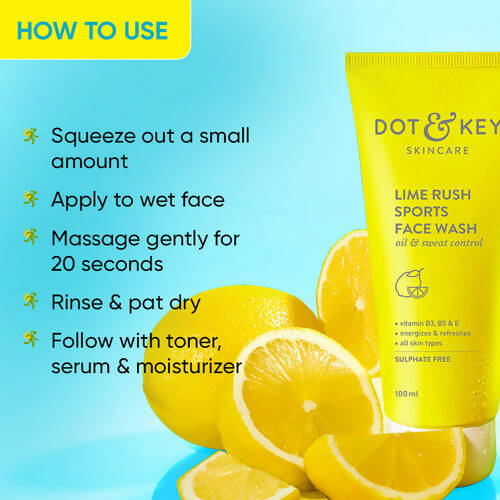 Dot & Key Lime Rush Sports Face Wash - Grab2buy