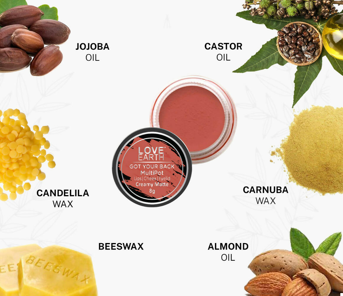 Love Earth Lip Tint & Cheek Tint Multipot-Got Your Back - Distacart