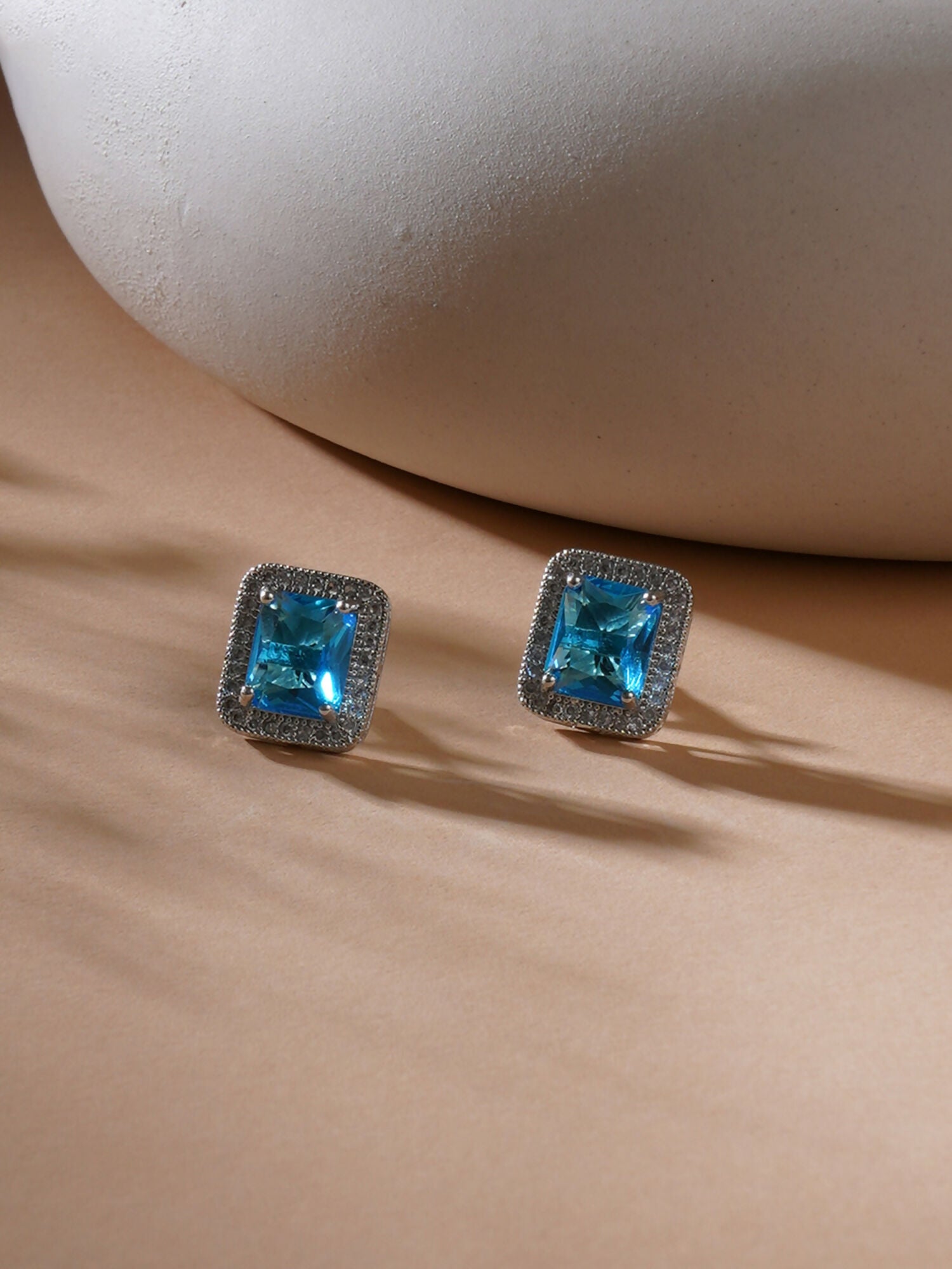 stone stud (sky blue) - Ruby Raang - Grab2buy