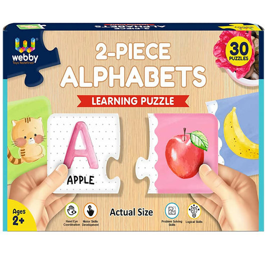 Webby Alphabets 2 Pieces Learning Pack Jigsaw Puzzle for Kids Grab2Buy Webby Grab2Buy