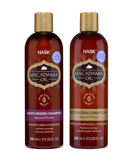 HASK Macadamia Oil Moisturizing Shampoo & Conditioner | Swadesiicart