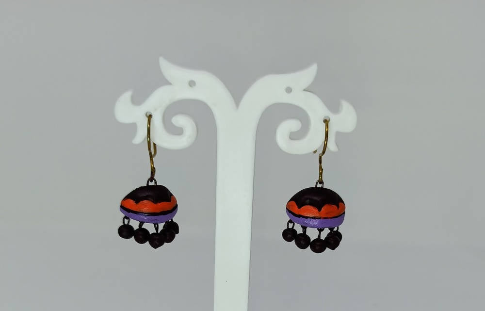 Terracotta Boho Style Jhumkas
