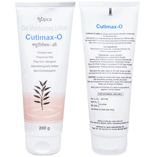Cutimax-O Oat Moisturizing Lotion Grab2Buy Ipca Grab2Buy