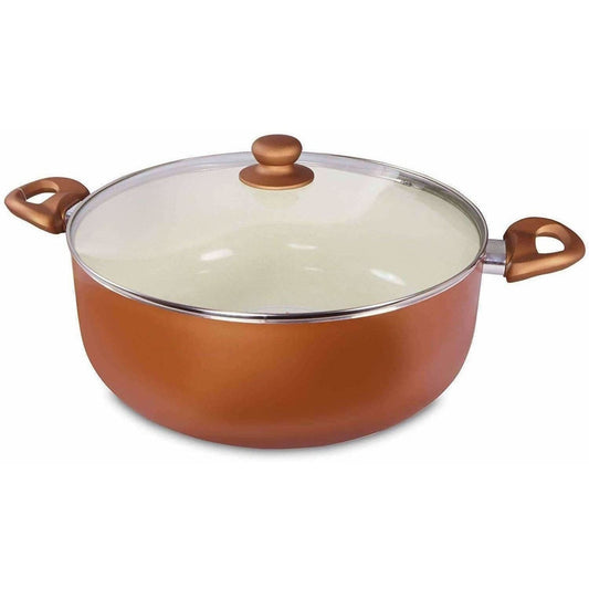 Ceramic Coated Nonstick Aluminium Biriyani Pot (6 Litre,28 cm) | Grab2Buy