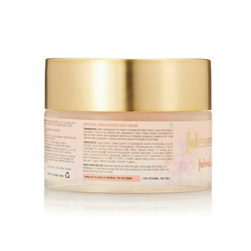 Fabessentials Saffron Sandalwood Face Cream - Grab2buy