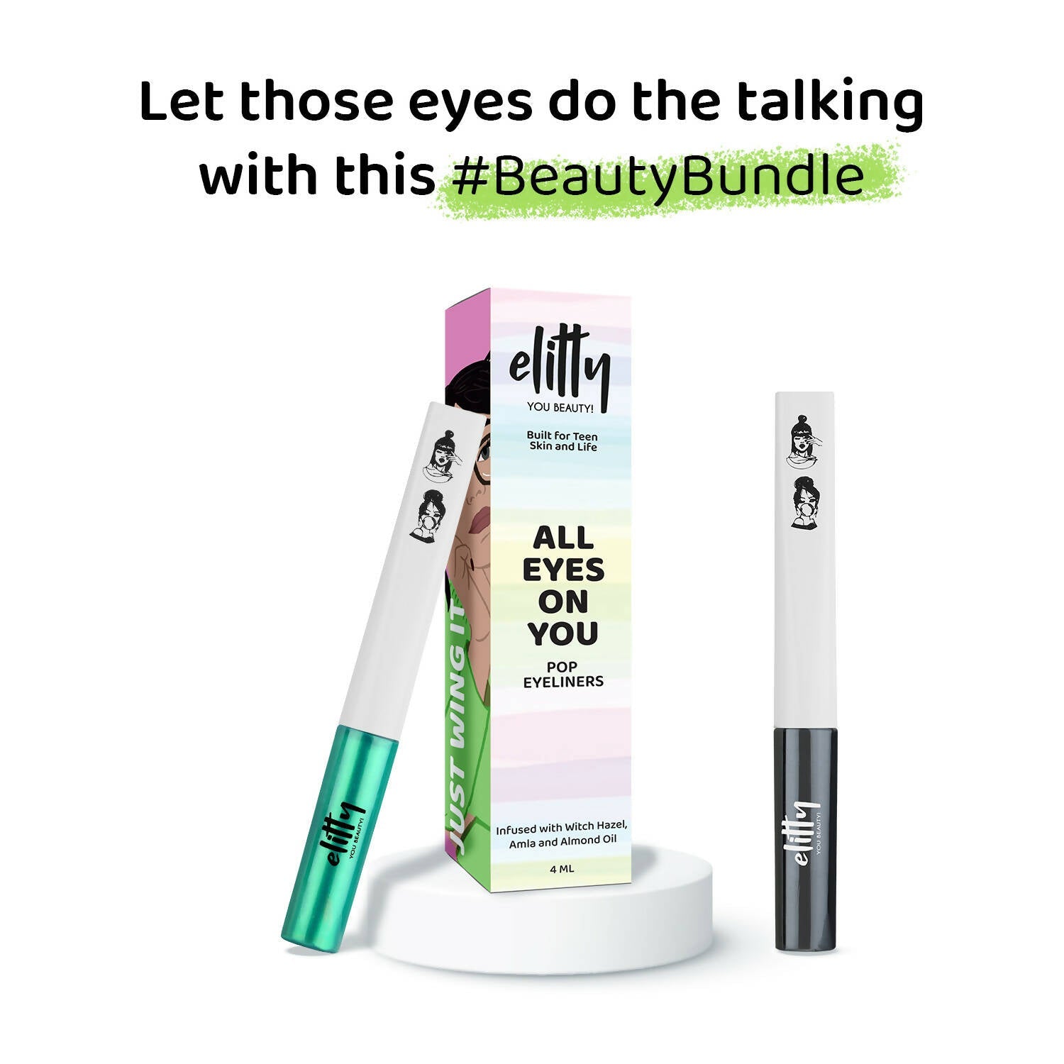 Elitty Eye Gotta Feeling Wildchild Pop Color Eyeliner Combo - Grab2buy