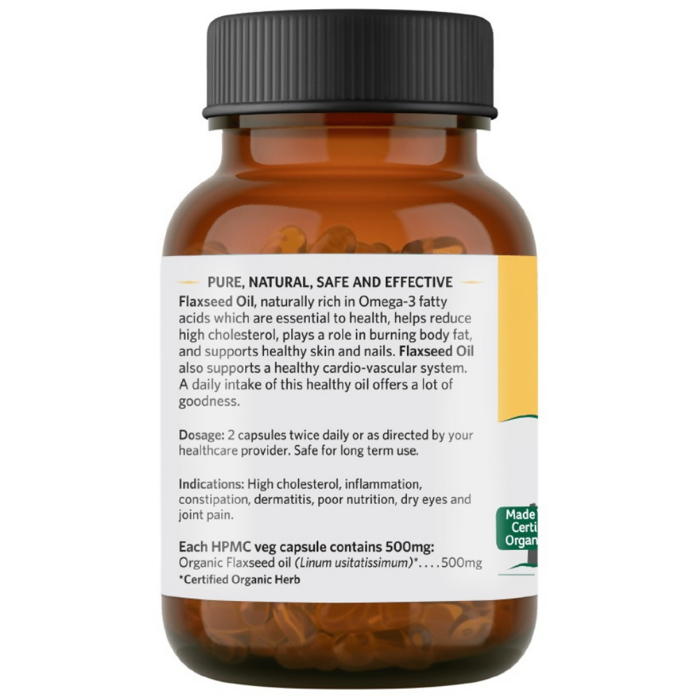 Organic India Flaxseed Oil Capsules - Grab2buy