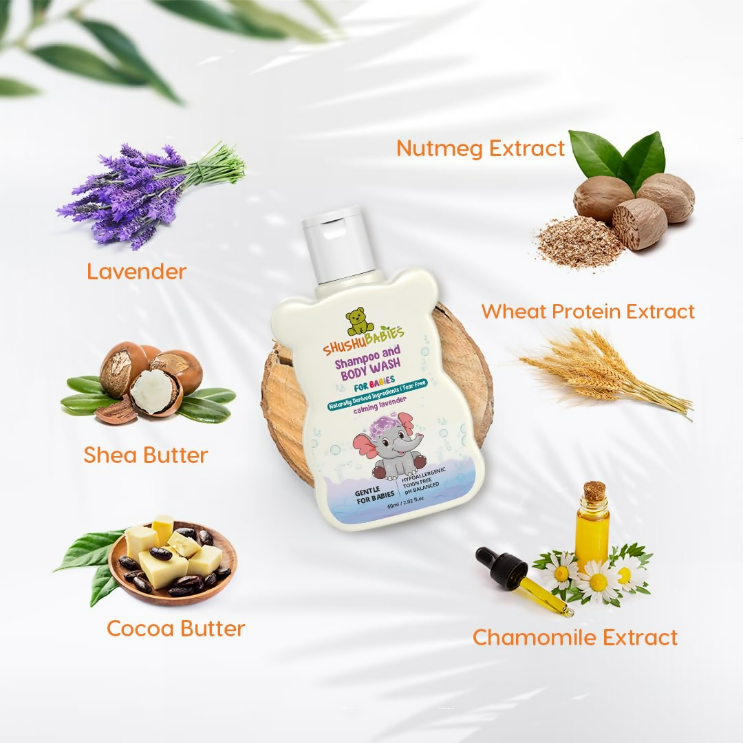 ShuShu Babies Calming Lavender Shampoo & Body Wash (under 0-3 Years Baby) - Grab2buy