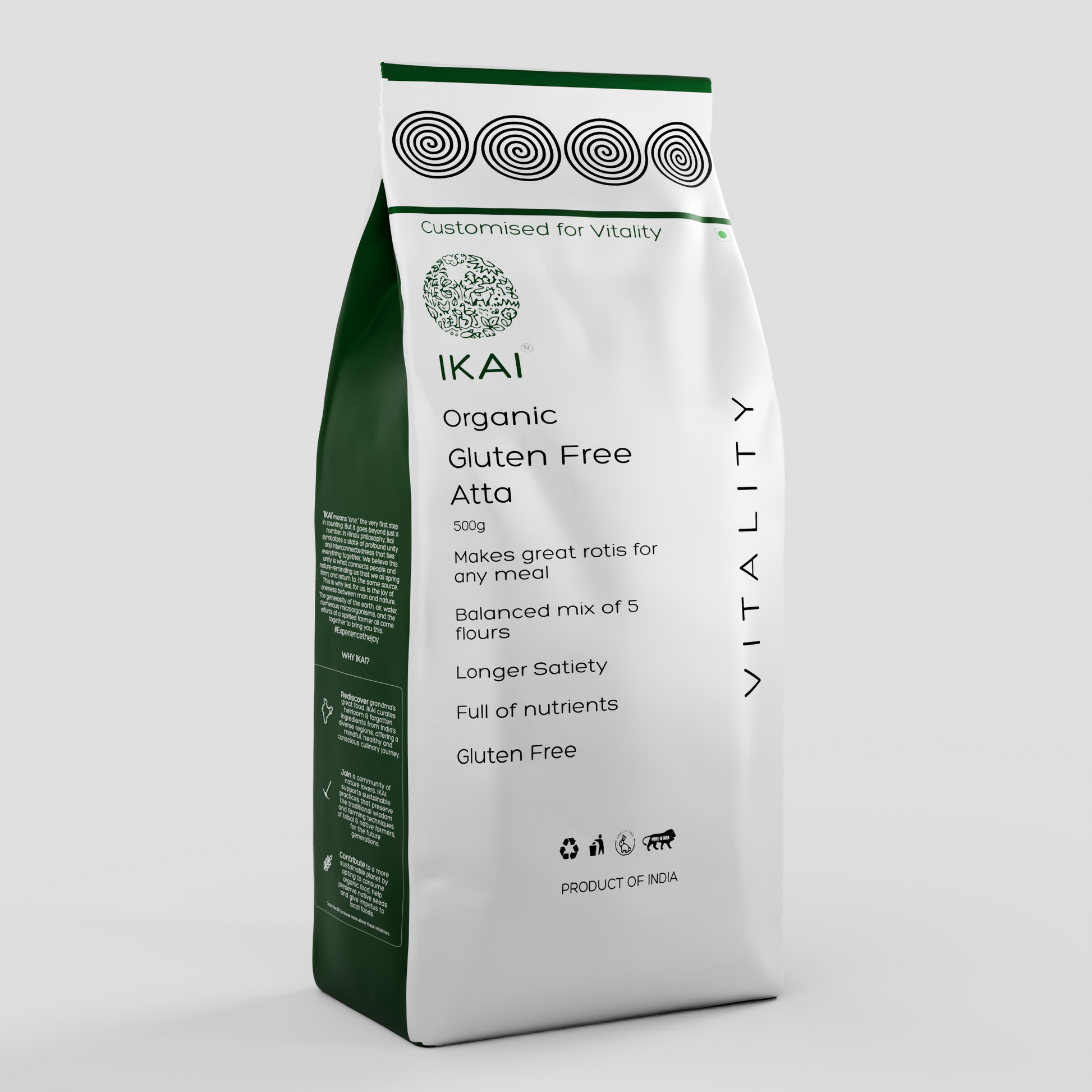 1 - Organic Gluten Free Atta - 500g
