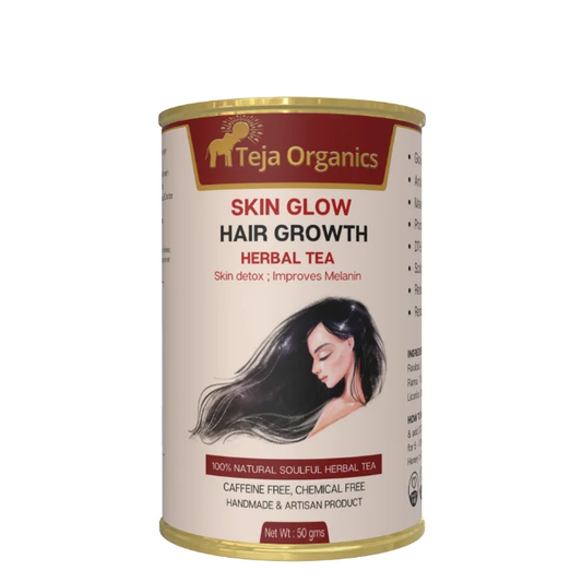 Teja Organics Skin Glow & Hair Growth Herbal Tea Grab2Buy Teja Organics Grab2Buy