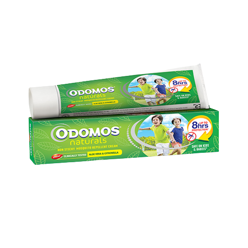Dabur Odomos Naturals Non-Sticky Mosquito Repellent Cream | Natural DEET-Free Protection
