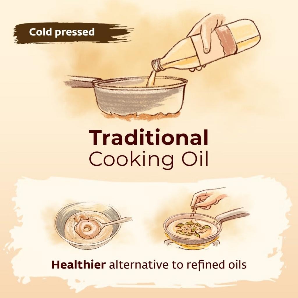 Isha Life Cold Pressed Groundnut Oil - Grab2buy