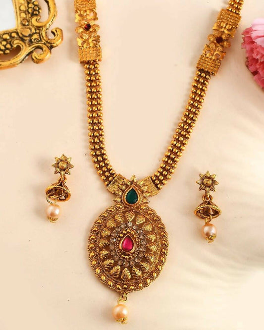 VOJ Women Gold Color stainless steel Jewellery Set Grab2Buy VOJ Grab2Buy