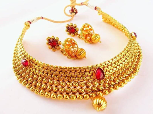 Pink Kemp Antique Necklace Set