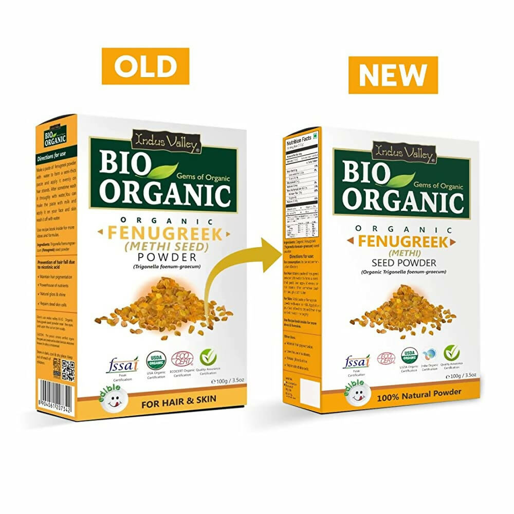 Indus Valley Bio Organic Fenugreek (Methi Seed) Powder - Grab2buy