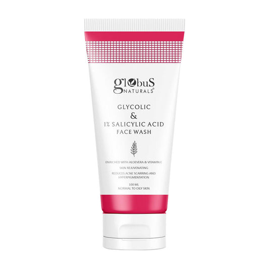 Globus Naturals Glycolic & 1% Salicylic Acid Face wash