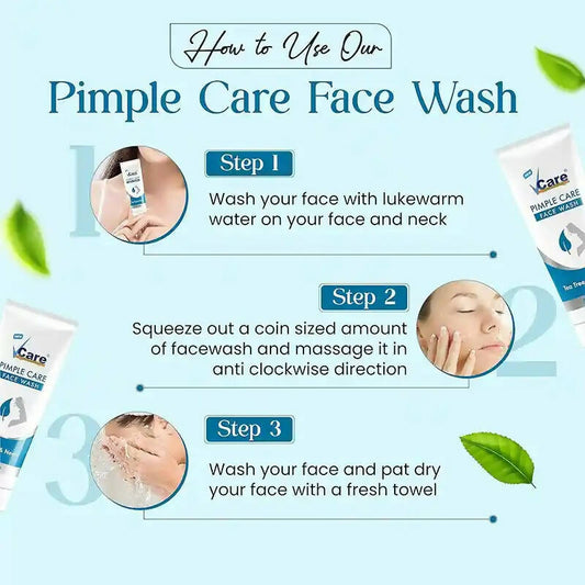 VCare Natural Pimple Care For Face Wash - Grab2buy