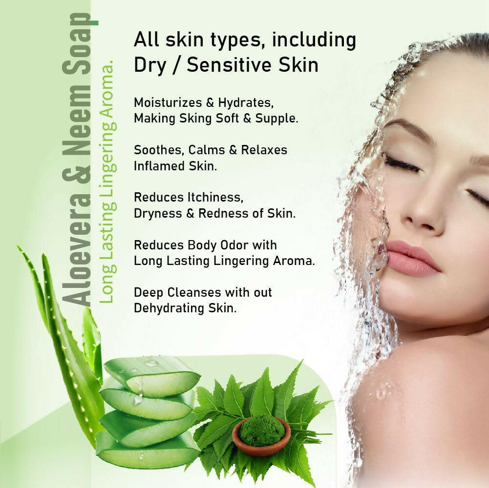 Prakriti Herbal Soap Aloevera and Neem - Grab2buy