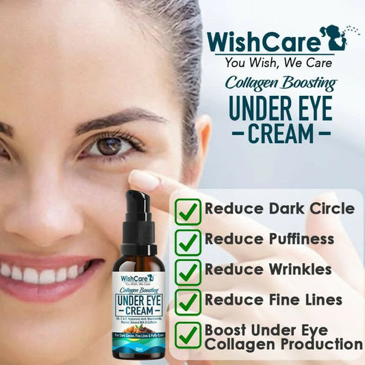 Wishcare Ultimate Eye Care Combo - Under Eye Cream & Brow-Lash Growth Serum Oil