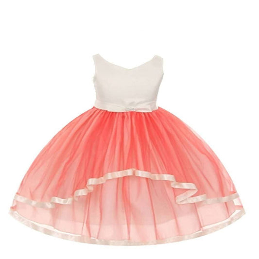 Asmaani Baby Girl's Off-White Multi-Coloured Satin A-Line Maxi Full Length Dress (AS-DRESS-22161) Grab2Buy Asmaani Grab2Buy