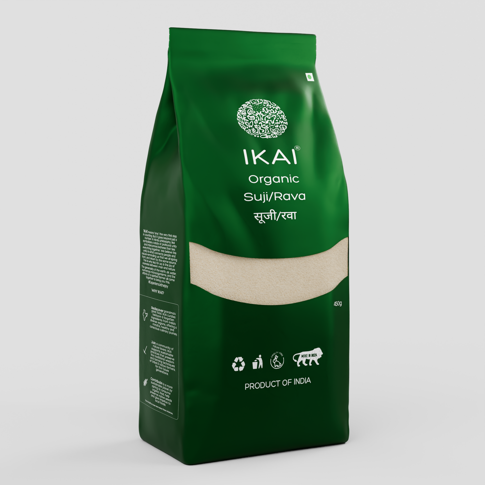 1 - Organic Suji - 450 gm