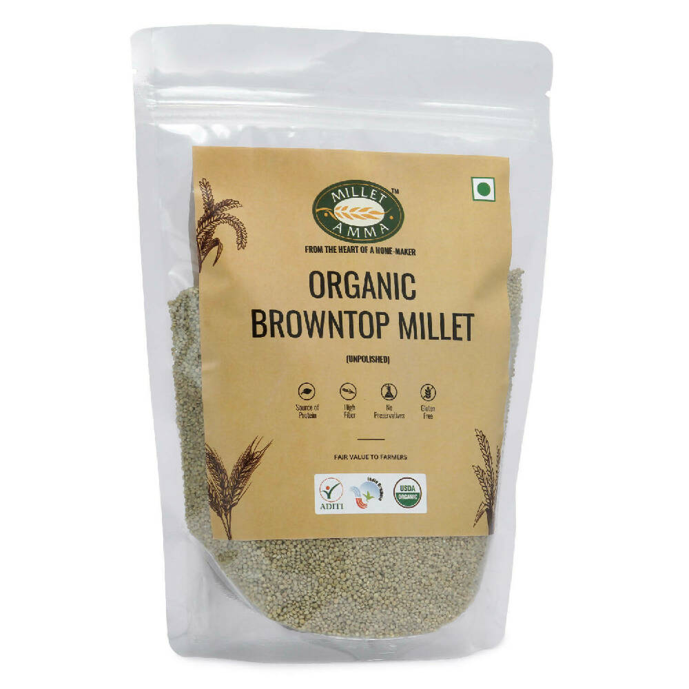 Millet Amma Organic Browntop Millet Grains - Grab2buy